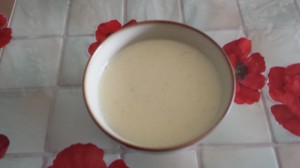 Crème anglaise terminée