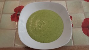 Velouté de courgettes terminé
