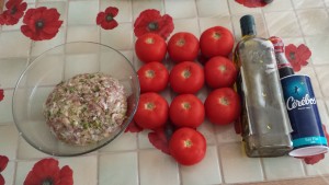 Ingrédients pour les tomates farcies