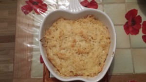 Gratin de pâtes terminé