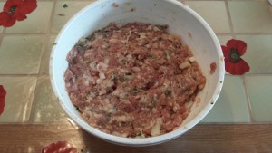 Farce à légume terminée