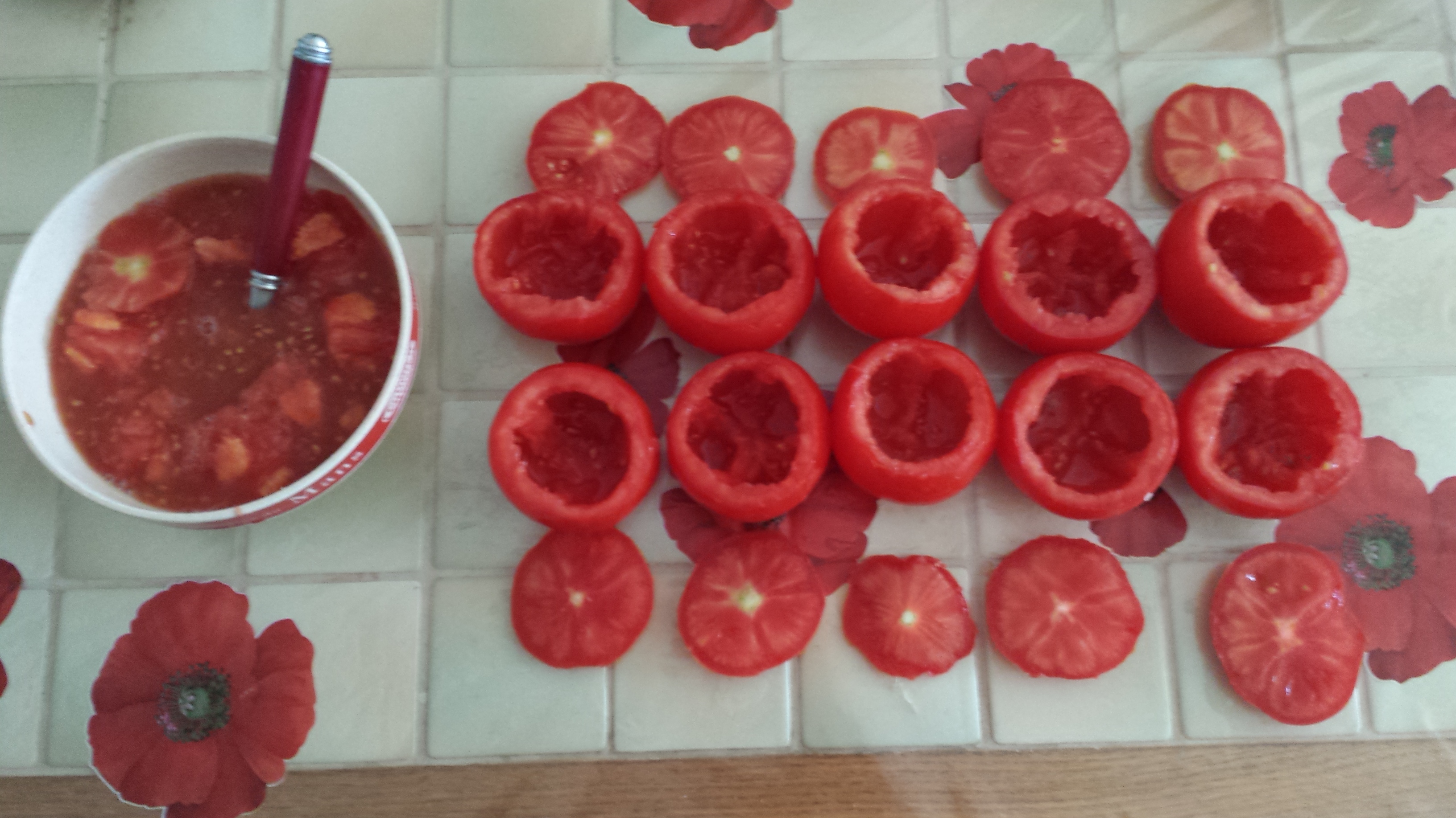 2 - Videz les tomates