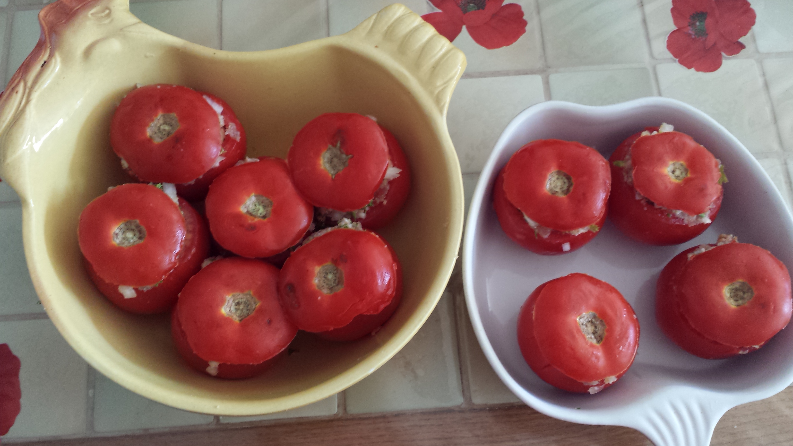 4 - Déposez les tomates dans un plat